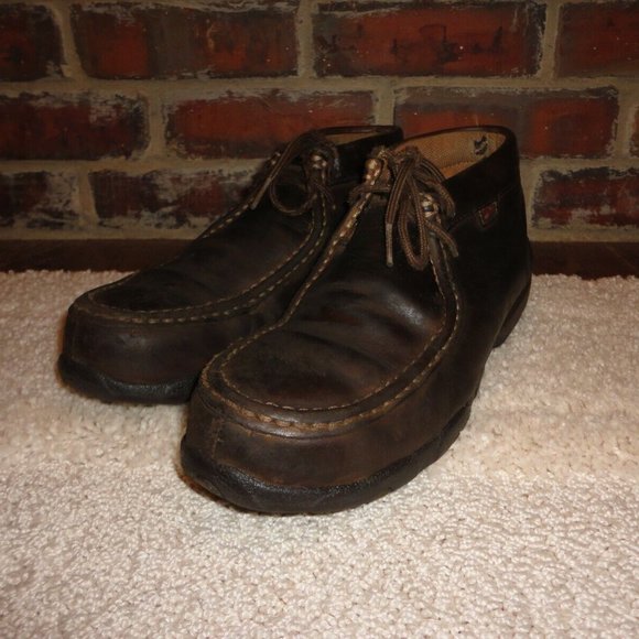 TWISTED X Men's Brown Leather Steel Toe Chukka Boots Size 8M - Picture 1 of 9